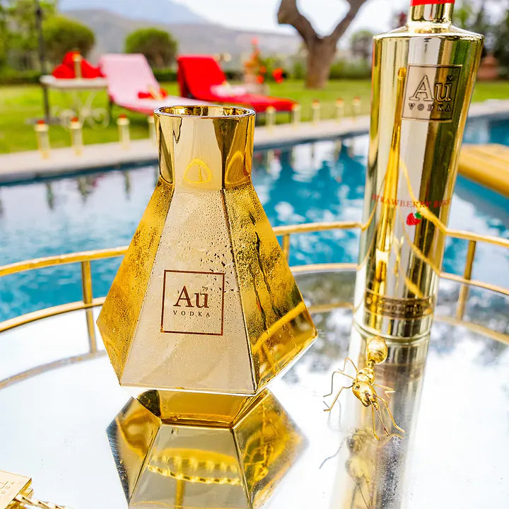 Au Vodka Gold Decanter