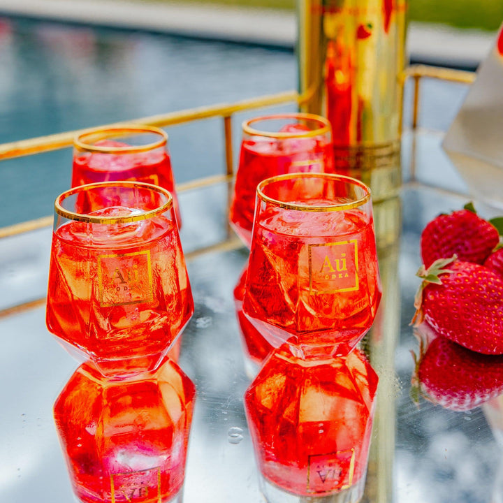 Au Mini Verre taillé au diamant