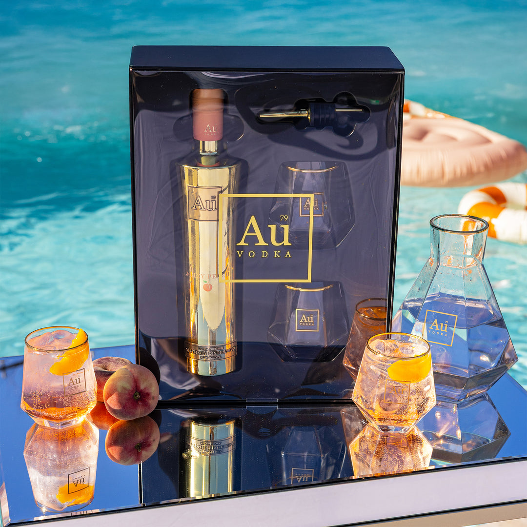 Au Vodka Gift Pack - Juicy Peach 70cl