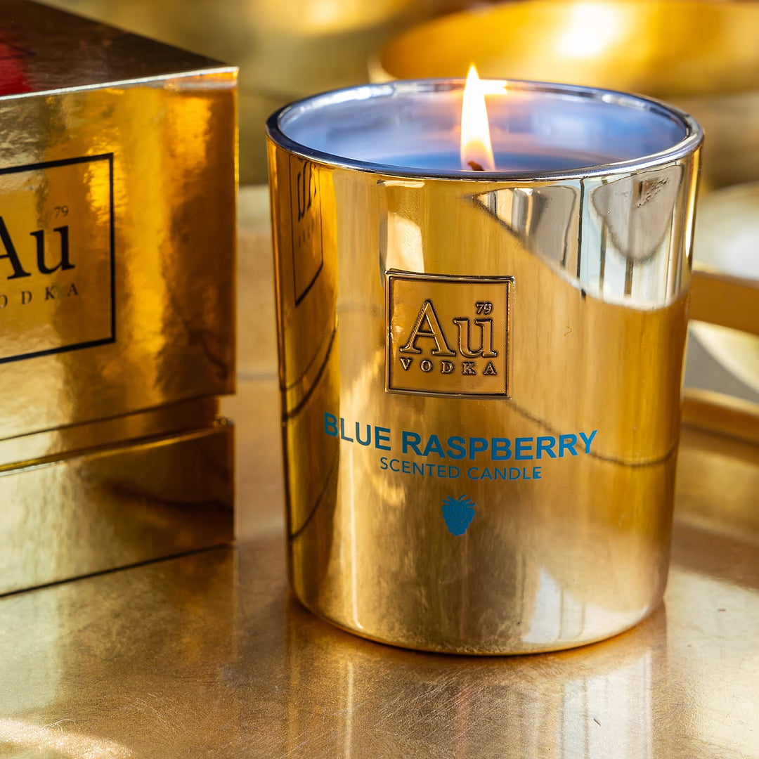 Au Scented Candle - Blue Raspberry – Au Vodka Europe