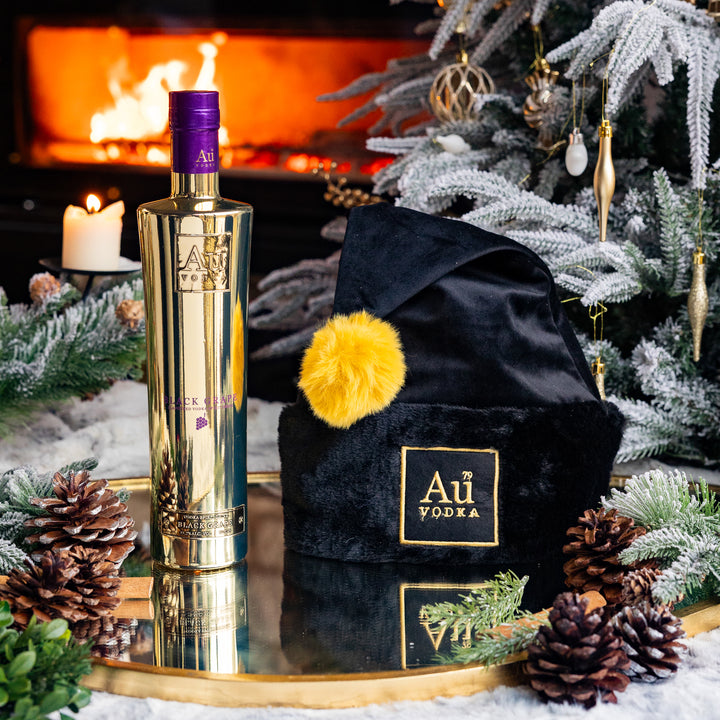 Au Vodka 70cl & Au Christmas Hat