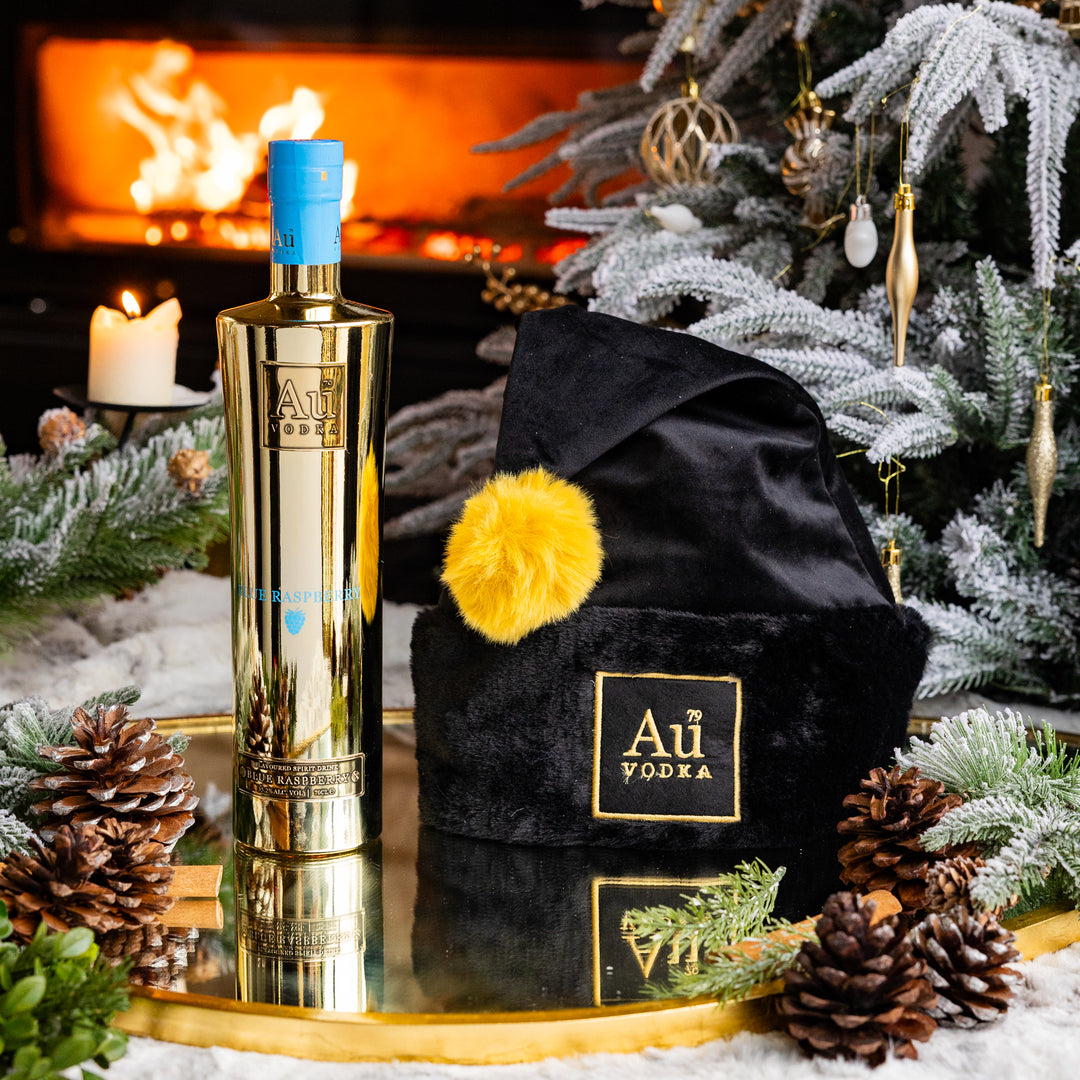 Au Vodka 70cl & Au Christmas Hat