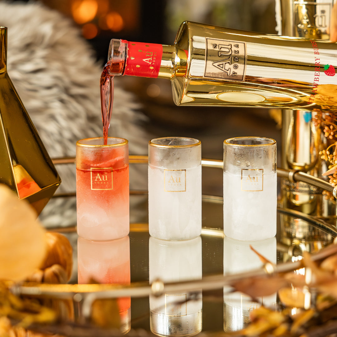 Verre à liqueur givré Au