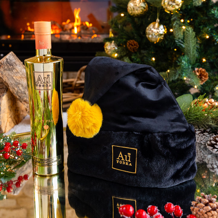 Au Vodka 70cl & Au Christmas Hat