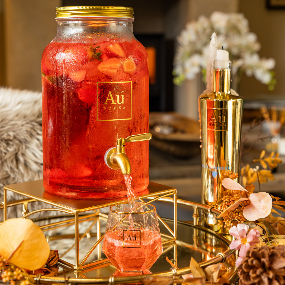 Distributeur de cocktails en verre Au