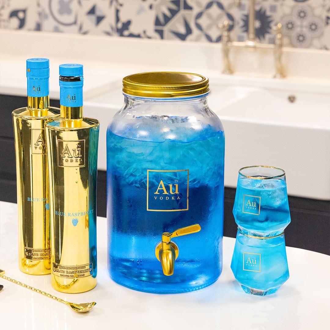 Distributeur de cocktails en verre Au