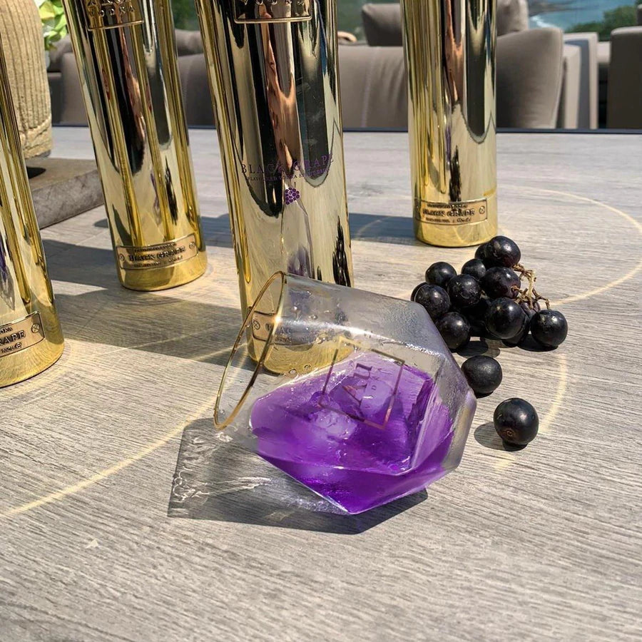 Au Diamond Cut Glass